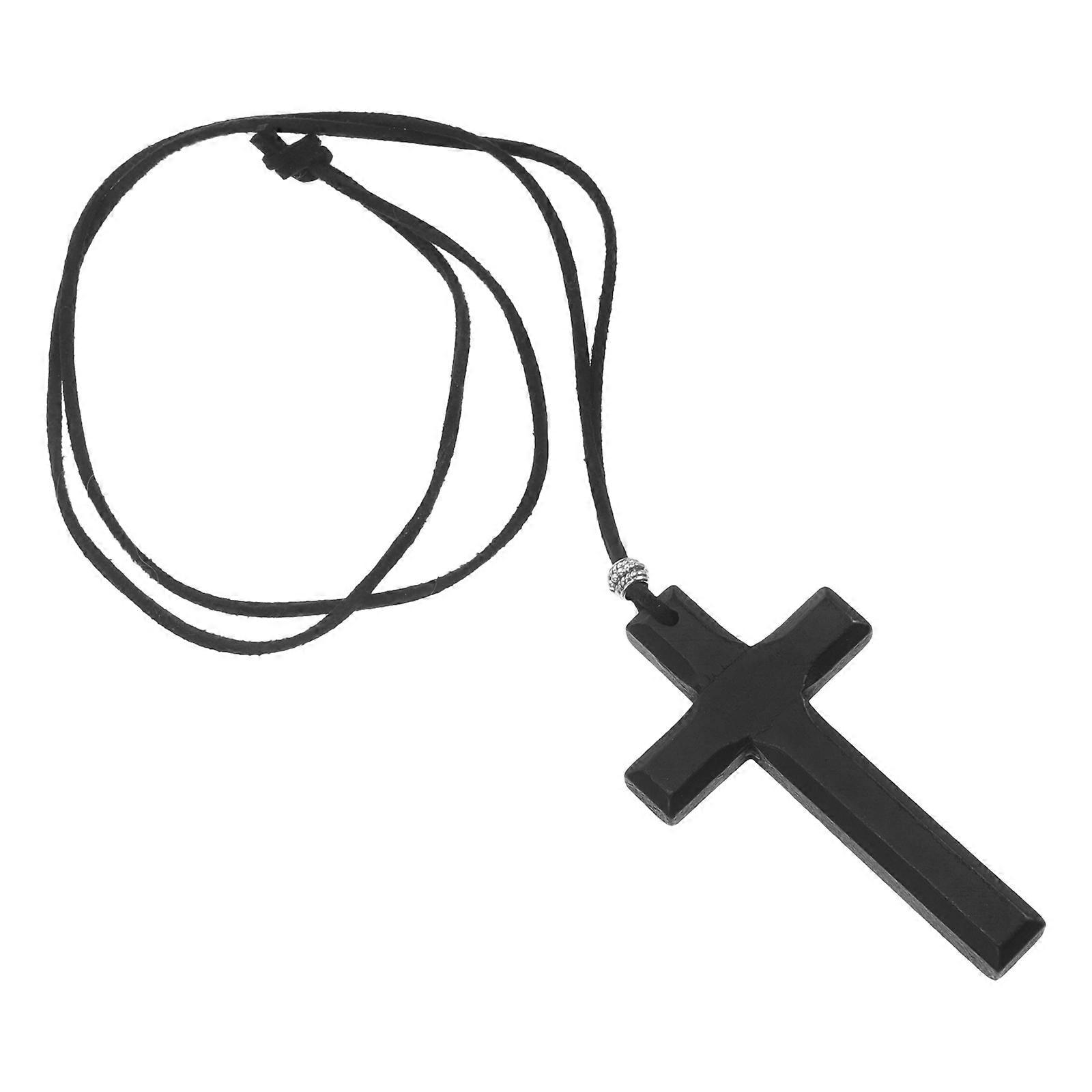 カーミラーブラックワイヤーカーデコレーションアクセサリー用木製ハンギングクロスオーナメント