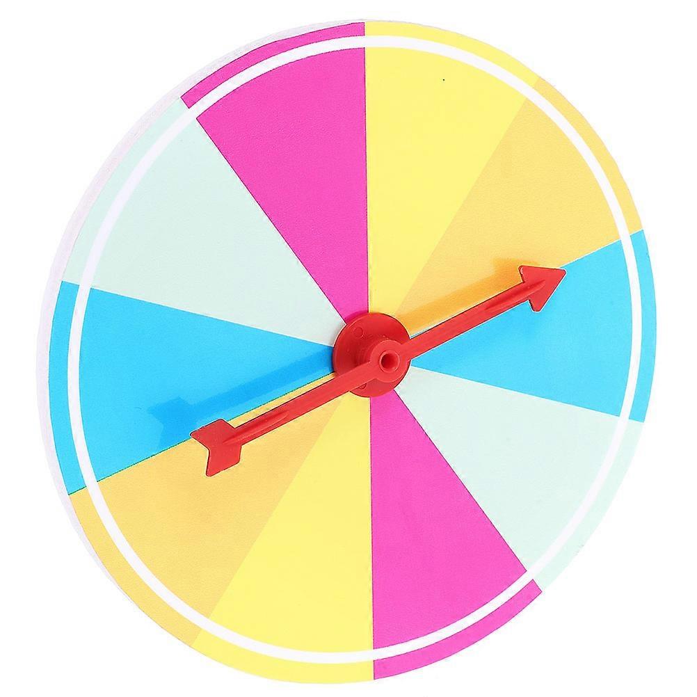 プライズホイールプラスチック素材丸型25X25X1cmホリデーアクティビティ用ラッフルゲーム小道具1個