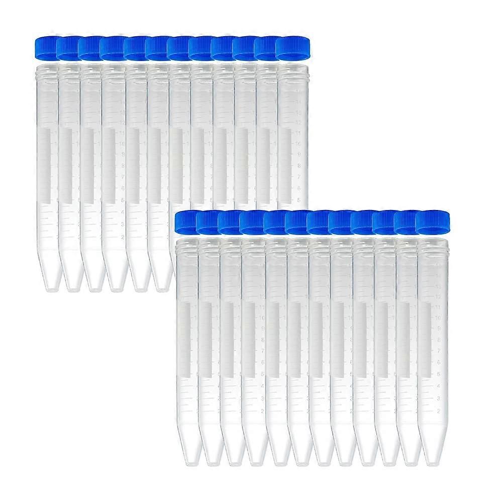 15ml Conical Centrifuge Tube Polypropylene with Plastic Screw Cap for Lab Use, Compatible with Most Centrifuges