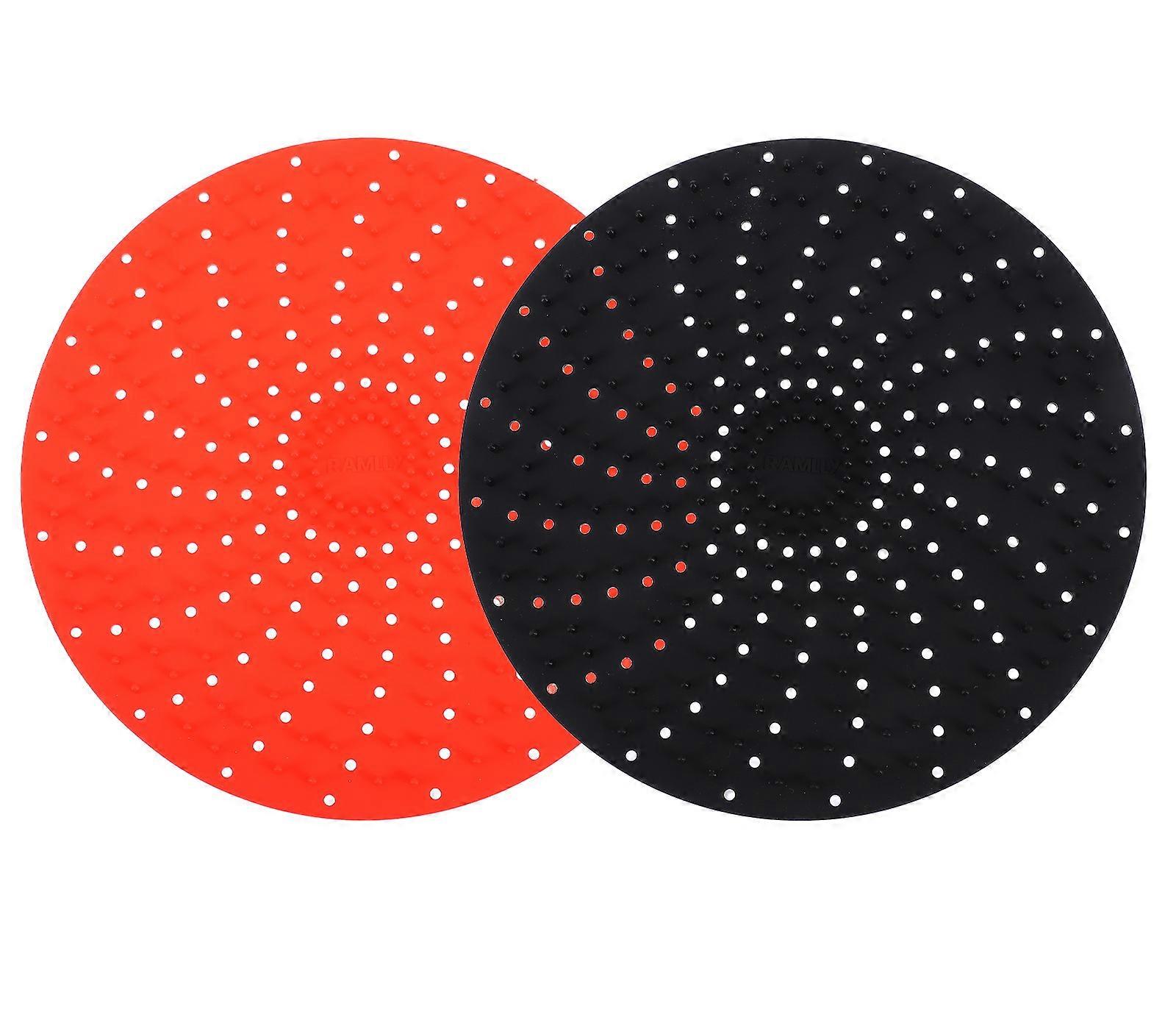 Reusable Silicone Air Fryer Liner Mat for Home with Non-Stick Surface 2 Pcs