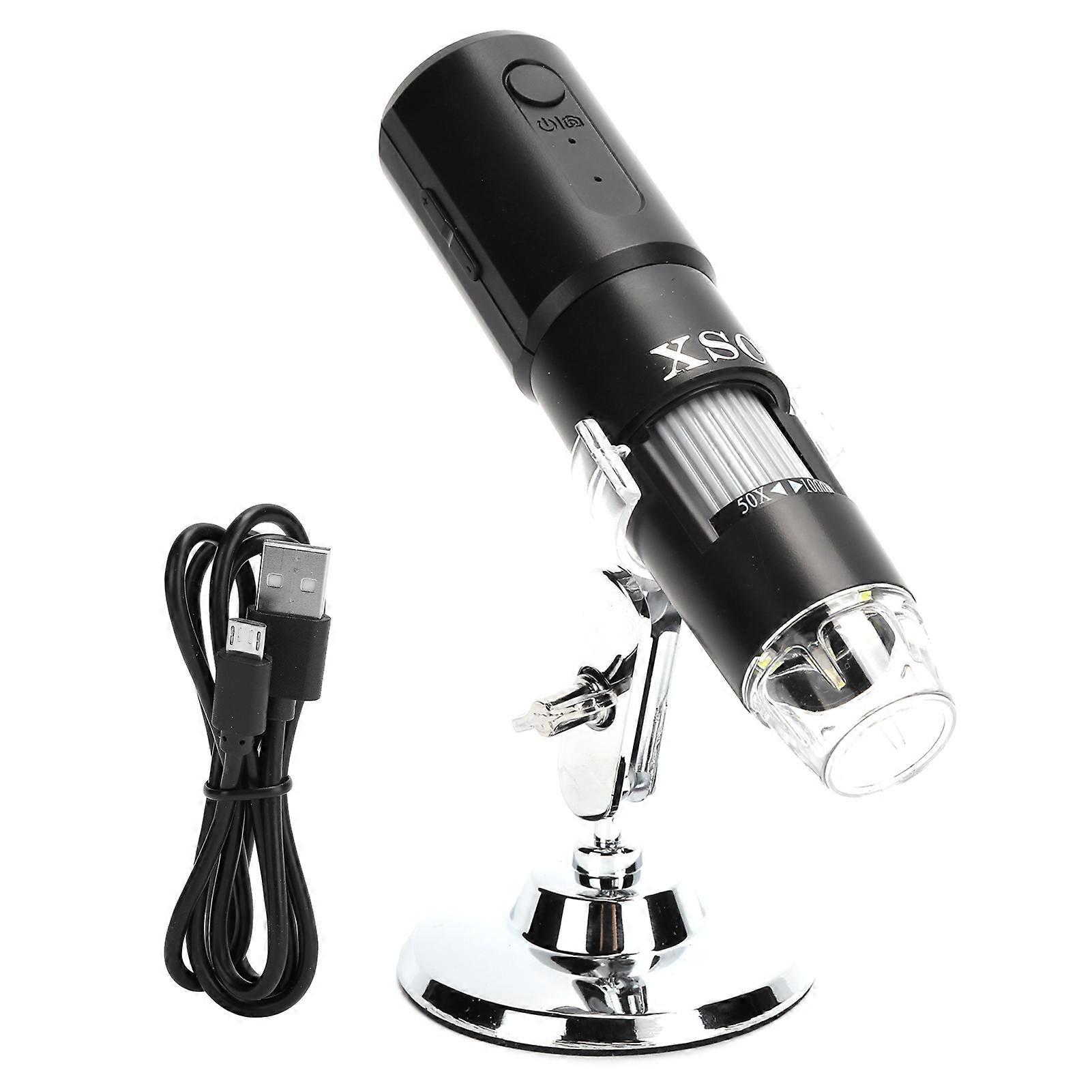 WiFi Wireless Handheld-Mikroskop 1000X Zoom 8 LED-Lupe mit Ständer