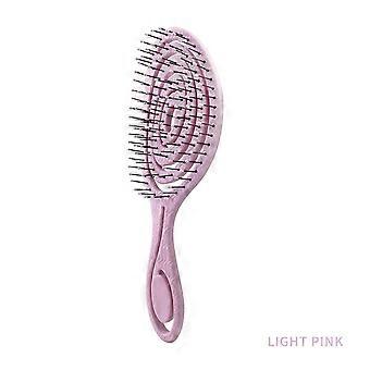 Mint Green Biodegradable Detangling Hairbrush Soft Vent Wet Lightly Pull No harm Hair Eco Friendly Antistatic Massage Hair Brush hwy