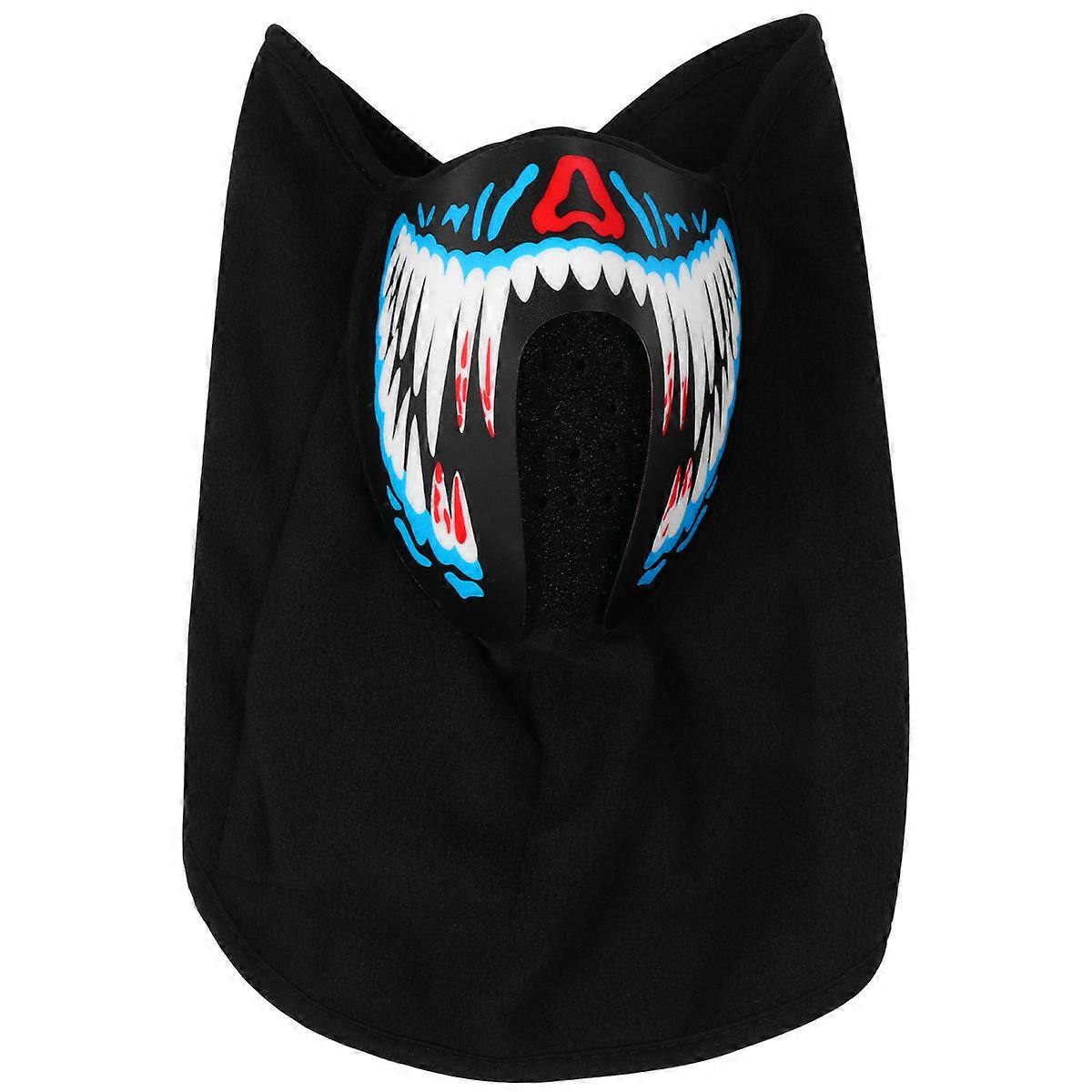 Creative Mask For Halloween Parties With Voice Control Function Designed For Festival Events 1Pcs