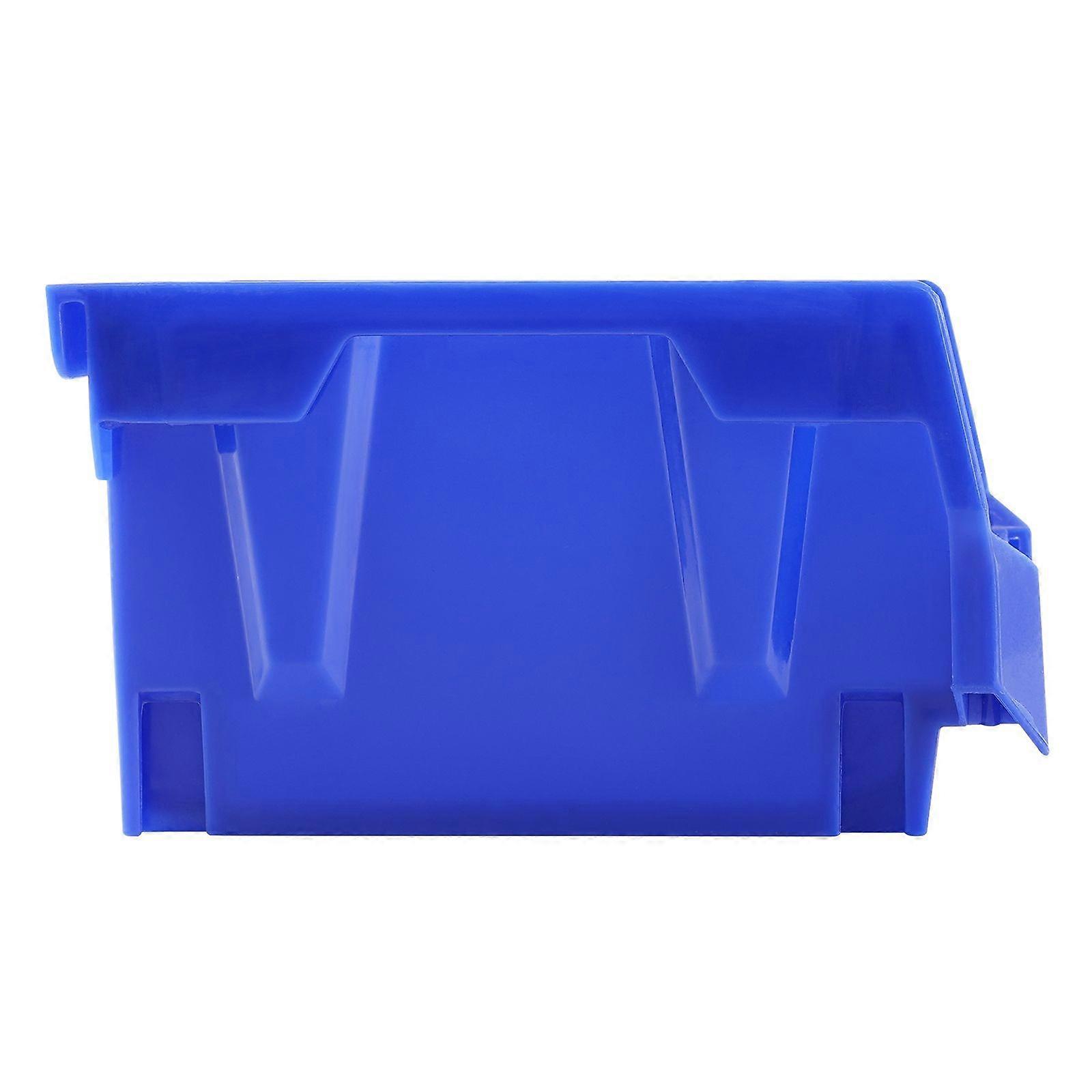 Plastic Storage Bin, (5-Inch x 4-Inch x 3-Inch), Hanging Stackable Storage Organizer Bin, Blue/Red, 24-Pack