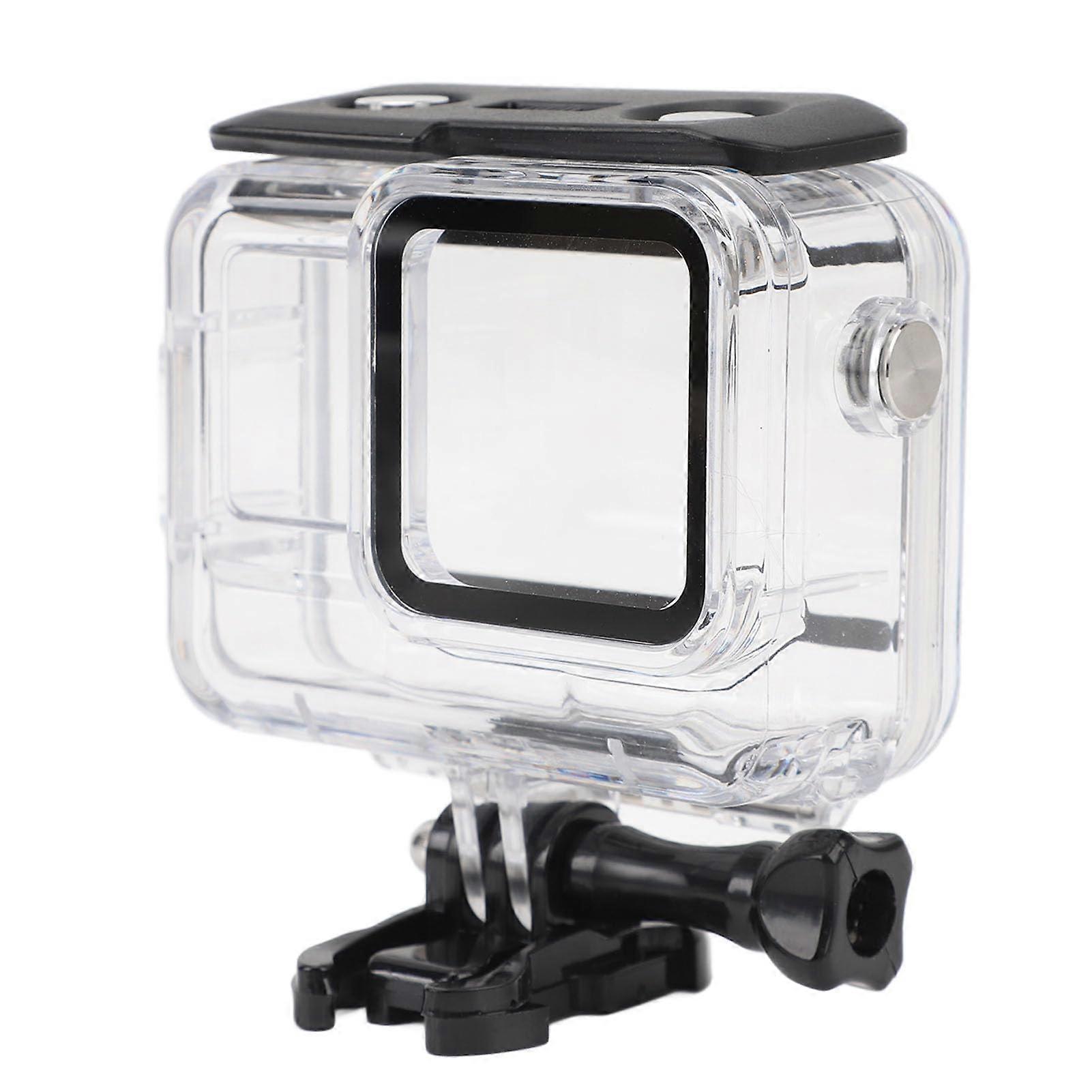 Waterproof Camera Case, Portable Underwater Protective Case, 60M Diving Case, Lightweight and Thin Design, with Cold Shoe Mount