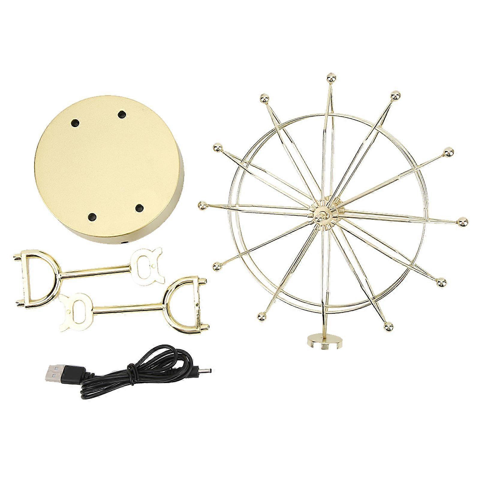 2025最新モデルパーペチュアルモーションデスク玩具USB金属観覧車ウォブラー
