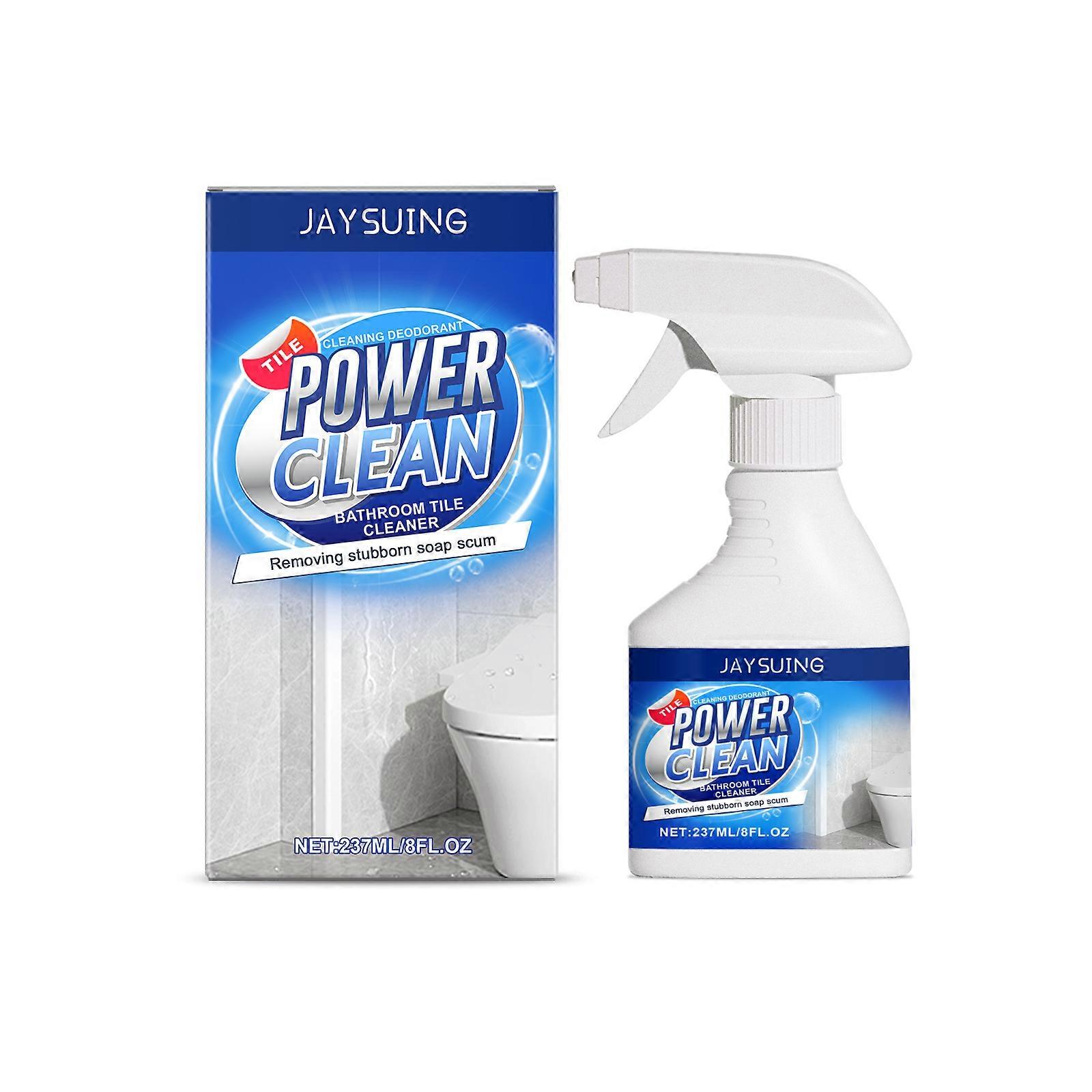 Powerful Bathroom Cleaner - Fast Stain & Soap Residue Remover for Glass Doors & Bathtubs, Odor Eliminator, 237ml | Easy Spray & Wipe Formula for Spark