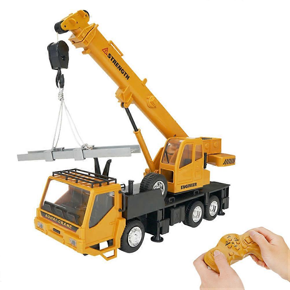 Rotatable Table Engineering Vehicle Table Crane Car Toy Cognitive Ability Development For Preschool Home Use ABS 1Pcs