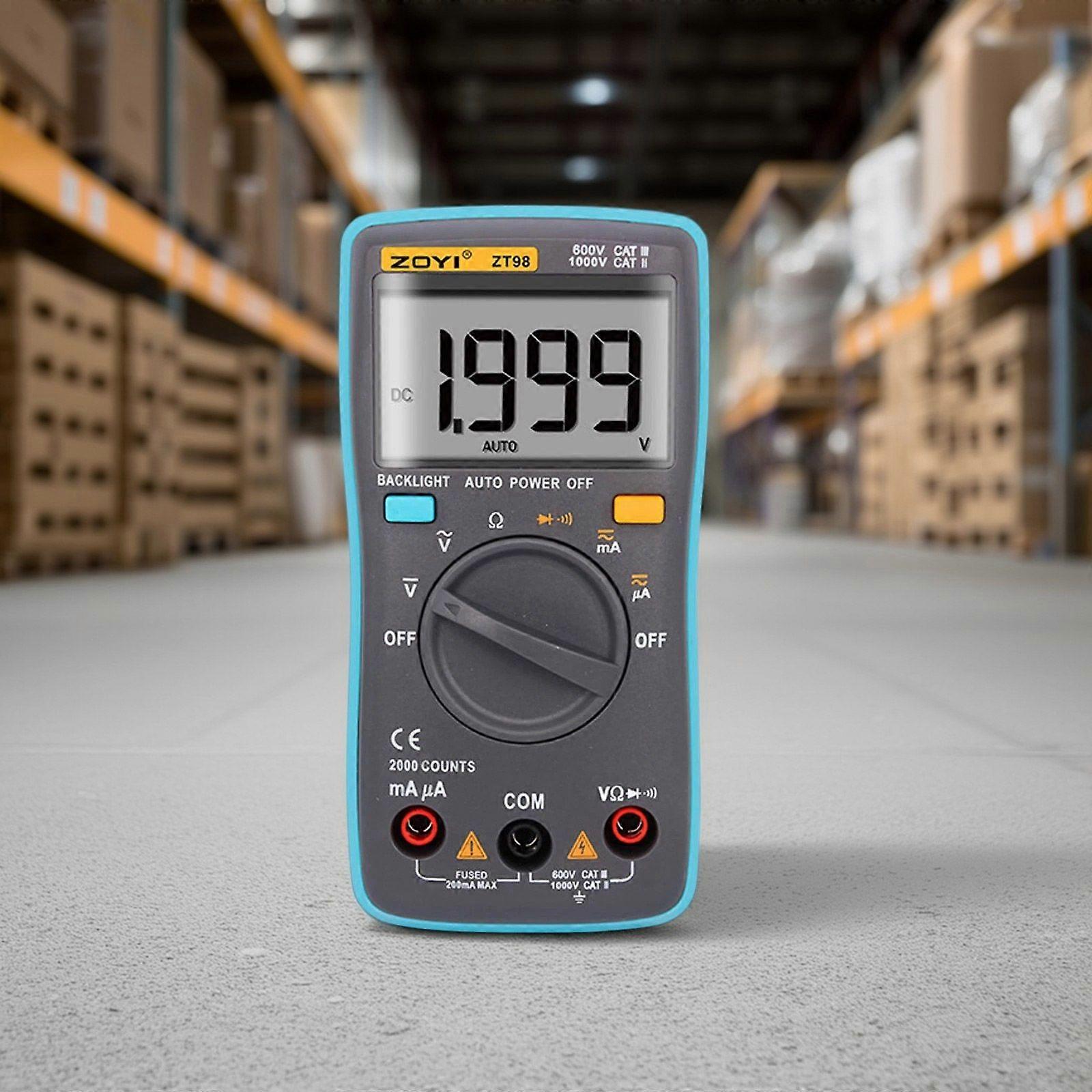 Digital Multimeter Large Screen ZOYI Voltmeter Ammeter Meter AC/DC NEWJwn5