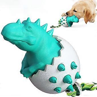 Grappig dinosaurusei hond kauwen speelgoed voor huisdieren Duurzaam rubberen hondenspeelgoed ideaal voor puppyhonden Schone tanden en voorkom tandsteenYMJJ