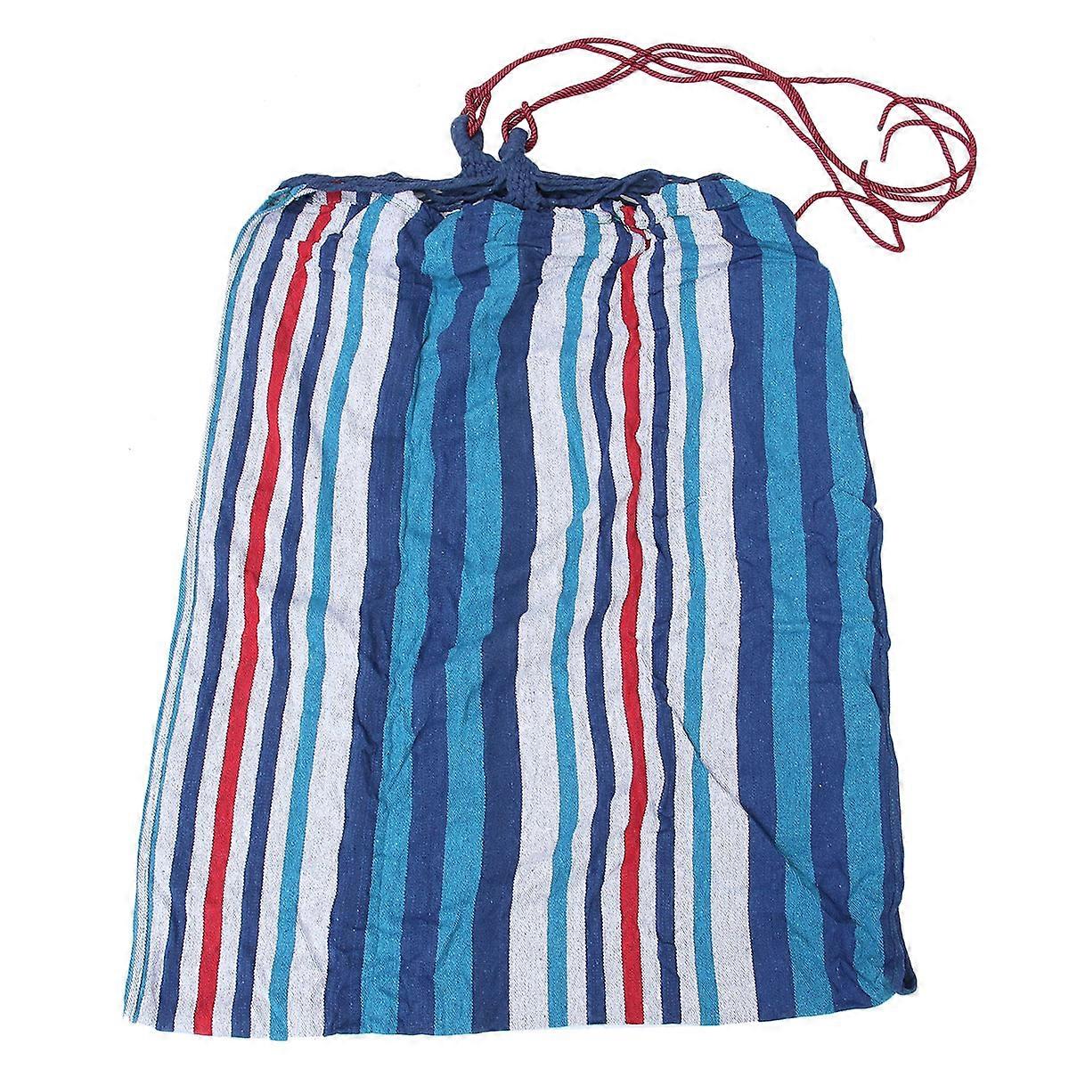 Camping Hanging Chair Thickened Canvas Swing Garden Outdoor Adult Use Blue 200x80cm 1Pack