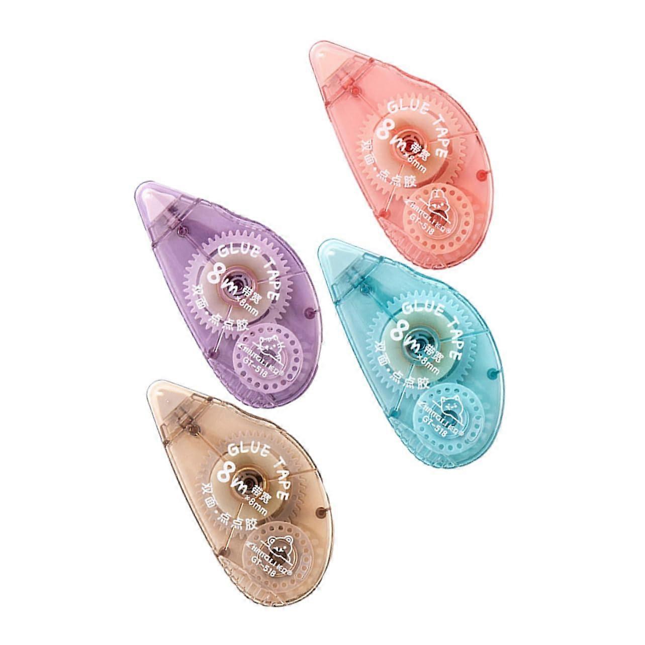 Elegant Eraser Tape 4 Pieces for Students, Office, and Home, Instant Adhesive Tape, Ergonomic Design