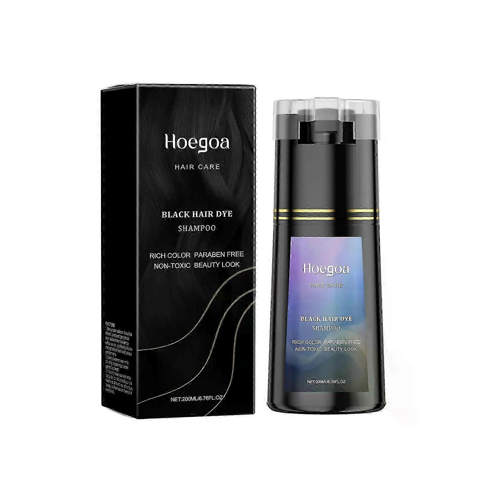 Hair Dye Shampoo, 3 in 1 Instant Hair Dye Shampoo, Black Hair Dye Shampoo, Color Shampoo Hair Dye for Hair Coverage