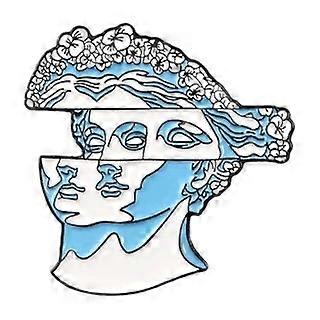 Enamel Brooch Pin - Creative Art Badge - Chic Denim Accessories