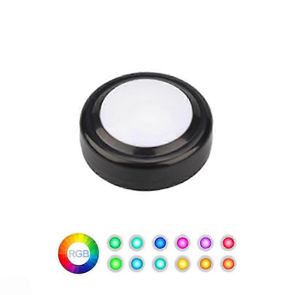 LED Puck Light Remote Control Dimmable Wireless Touch Sensor Battery Operated