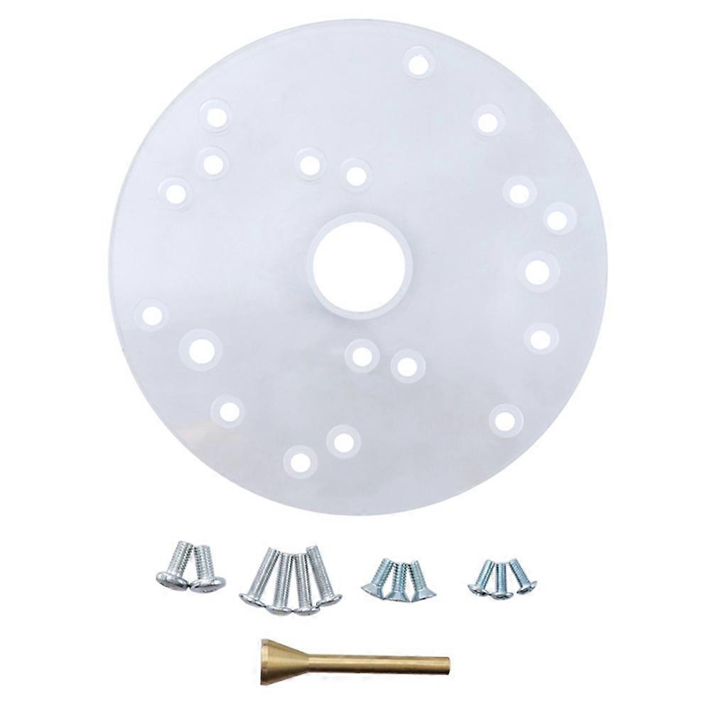 Durable Acrylic Router Base Plate with Pre Drilled Lightweight Design and Alignment Pin for Enhanced Stability and Easy Installation