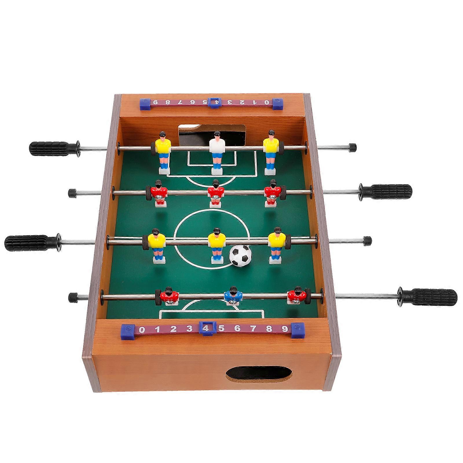 Wooden Tabletop Soccer Game for Kids Interactive Toy 1 Set Practical Stable Small Size