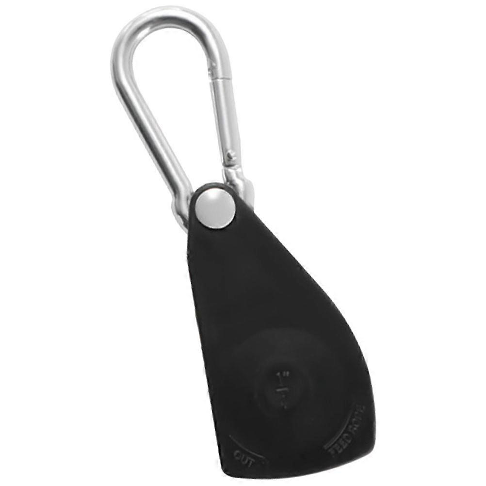 Aluminum Pulley Rope Hook for Outdoor Use Black Fully Adjustable and Durable 7.5 inches