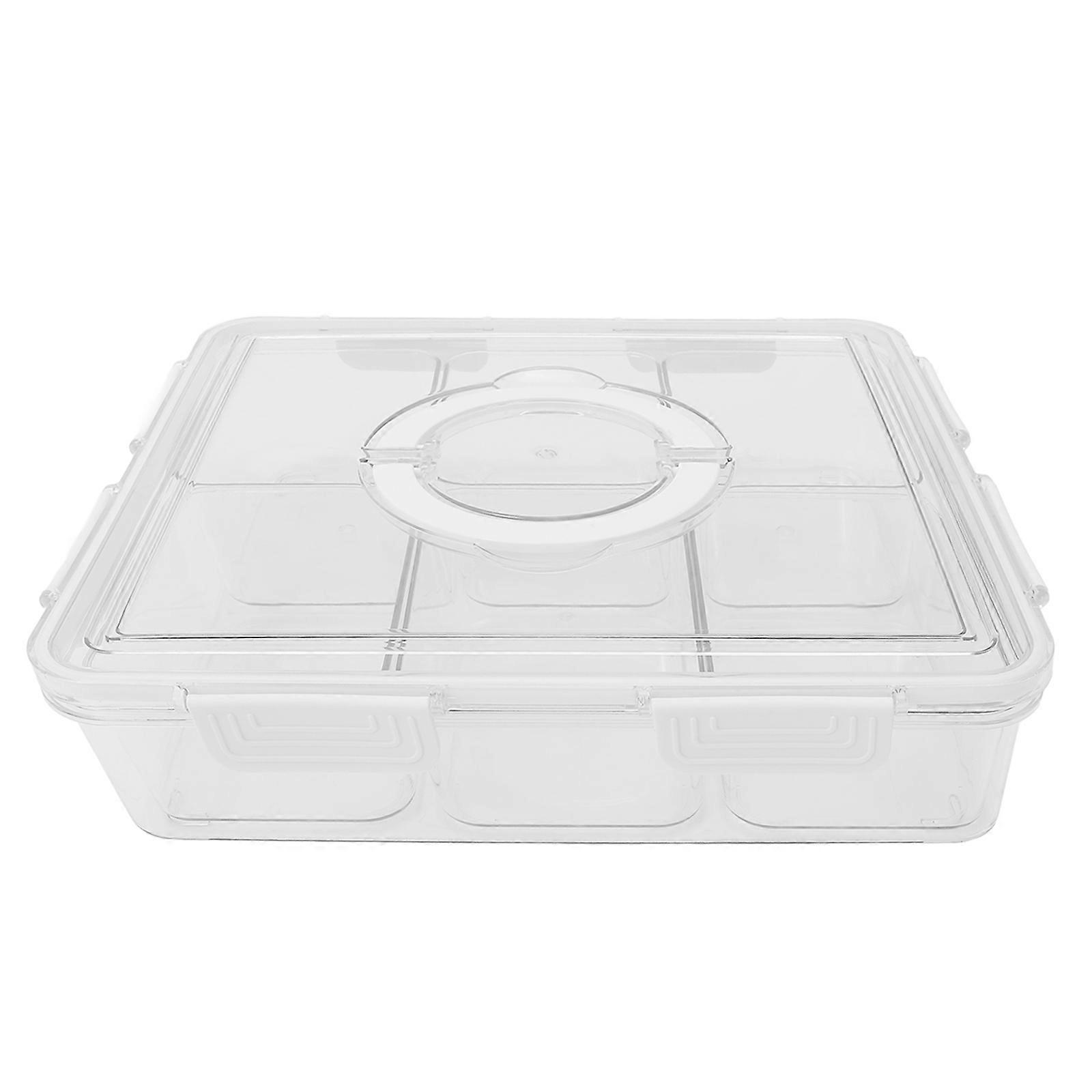 Fridge Fruit Organizer Rectangular Airtight Container PET PP Material Simple and Elegant Design Fresh Keeping 1Pack