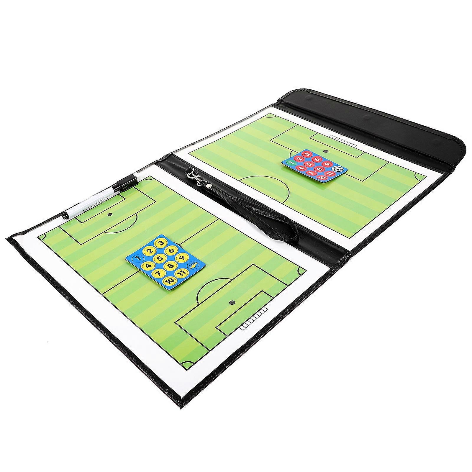 Reusable Coaching Board for Sports with Clear Print and Iron Material Green Color