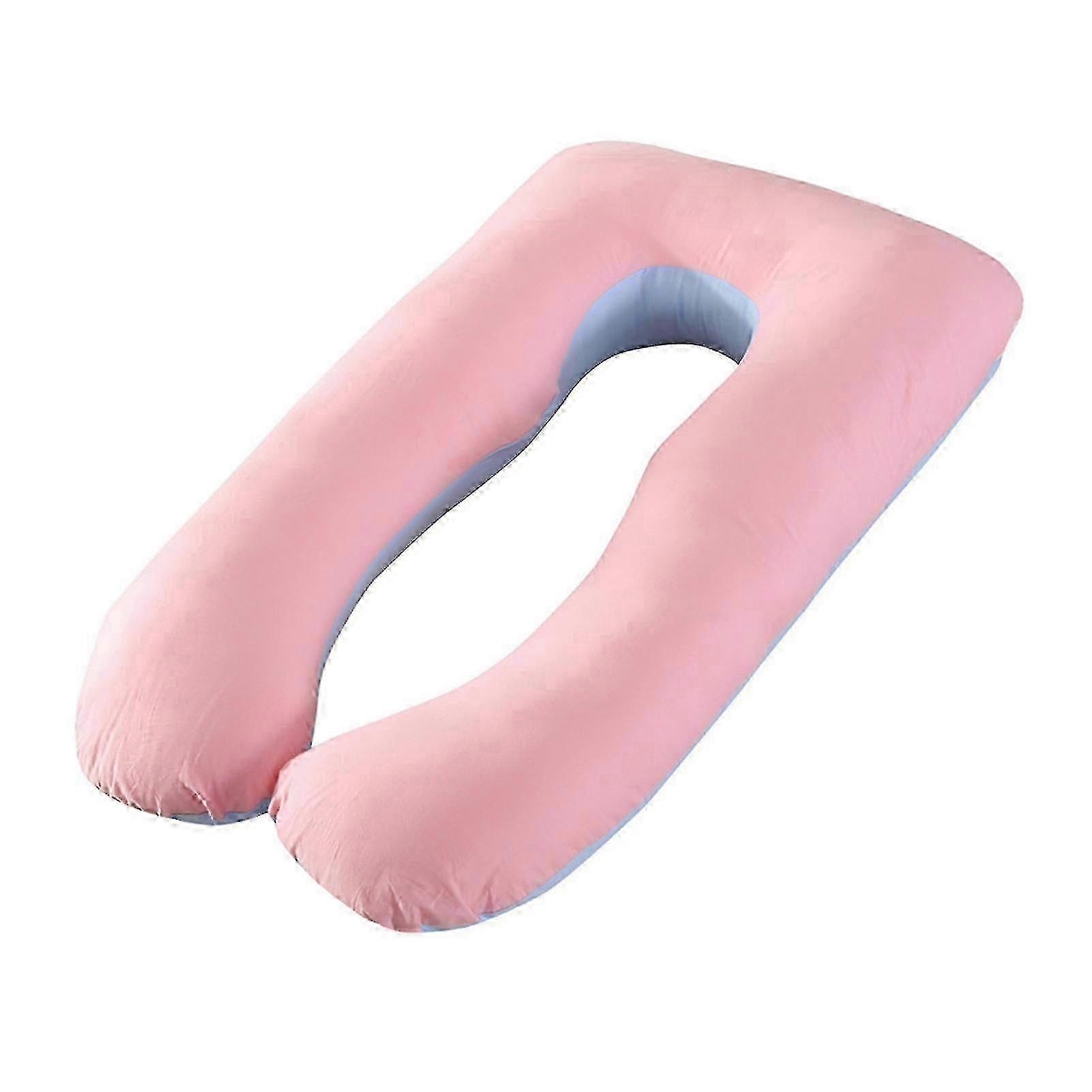 Comfy pillowcase for U-shaped pillow breathable cotton for side sleeper