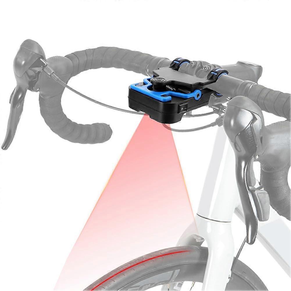Bicycle Handlebar Calibrator Seat Centre Adjustment Tool Measuring Tool with Alignment Indicator and Charging Port blue