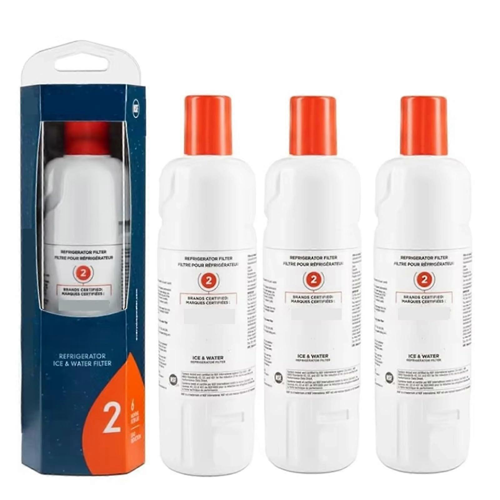 the refrigerator water filter 2, compatible with Whirlpool, compatible with EDR2RXD1, W10413645A WRF989SDAB (3pcs).
