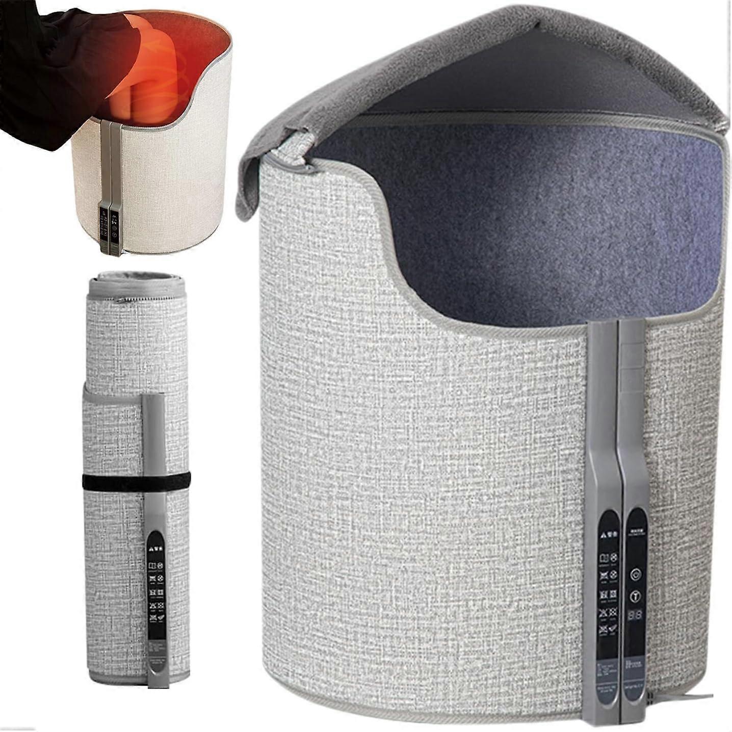 Under Desk Foot Warmer with 5 Adjustable Temperature Levels, Portable Electric Foot Warmer for Office and Home, Ideal for Knees and Ankles