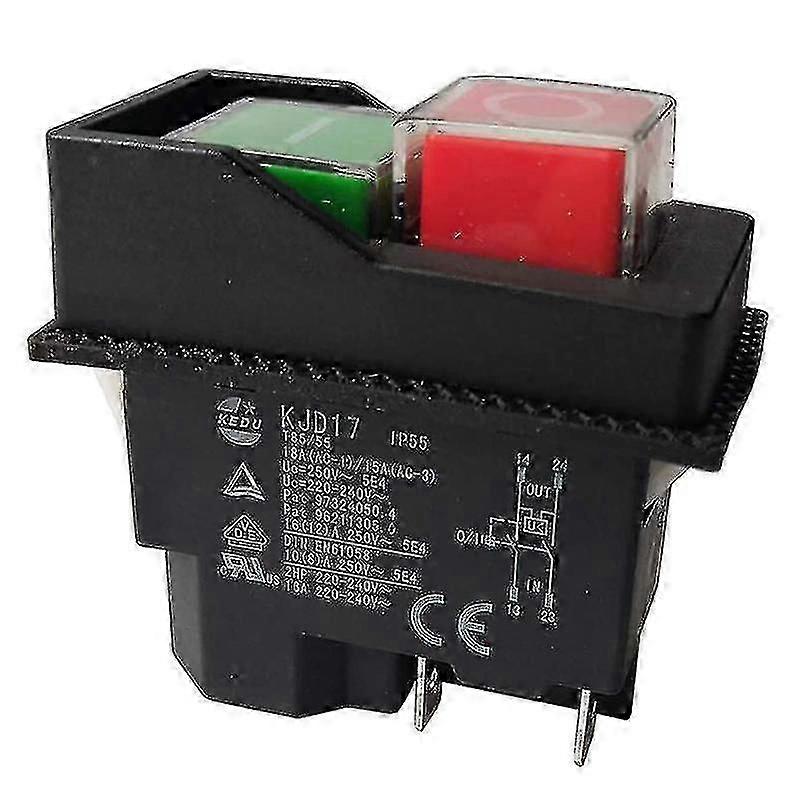 Electromagnetic Pushbutton Switches for Garden Tools - 220V 4-Pin