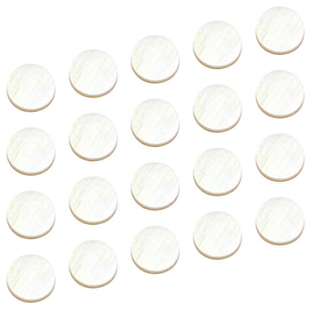 Shell Round Markers Dots for Guitar Ukulele Mandolin Banjo Decorative Accessory 0.5X0.5CM DIY Repair 20Pcs