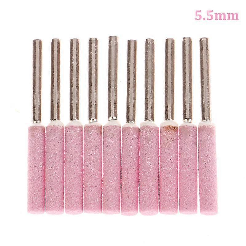 10Pcs Chainsaw Sharpener Grinding Stone File 4/4.8/5.5/6Mm Chains Saw Sharpening