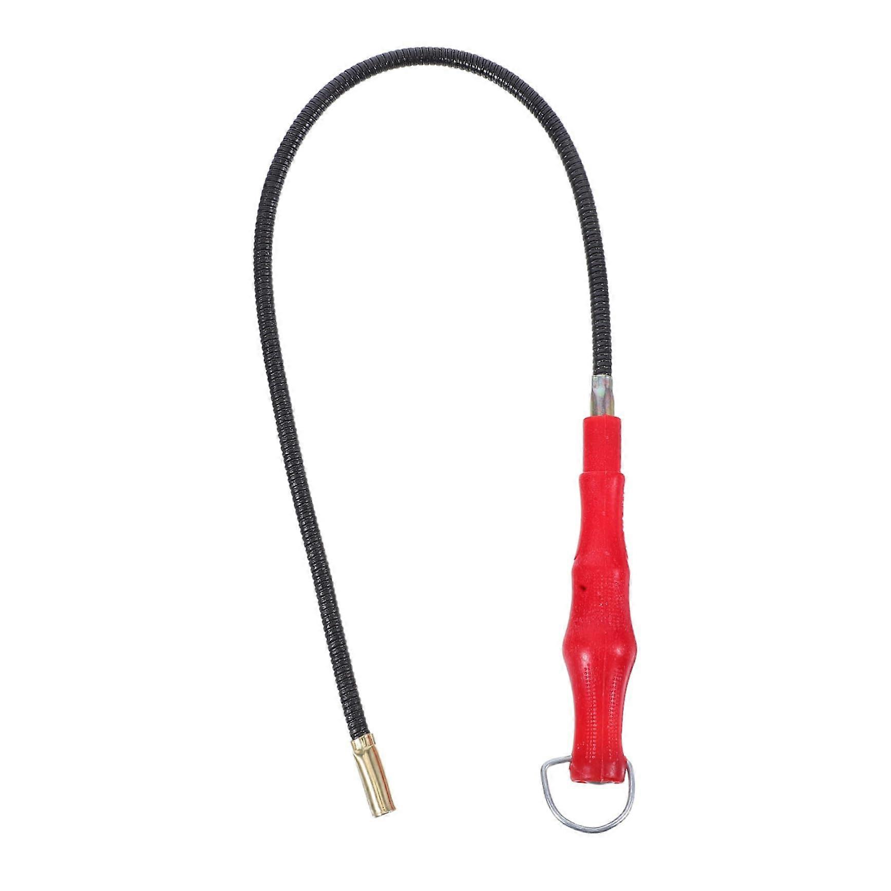 Flexible magnetic pickup tool with bendable magnetic rod for lifting capacity to pick up metal objects in tight spaces, reliable screw collector