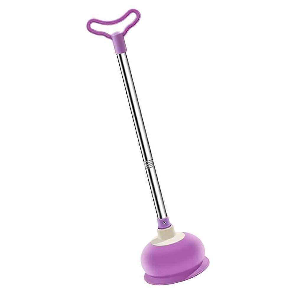 Here's a polished and professional product description based on the details you provided:

 

**1pc Purple Toilet Plunger – Rubber Dredging Tool for