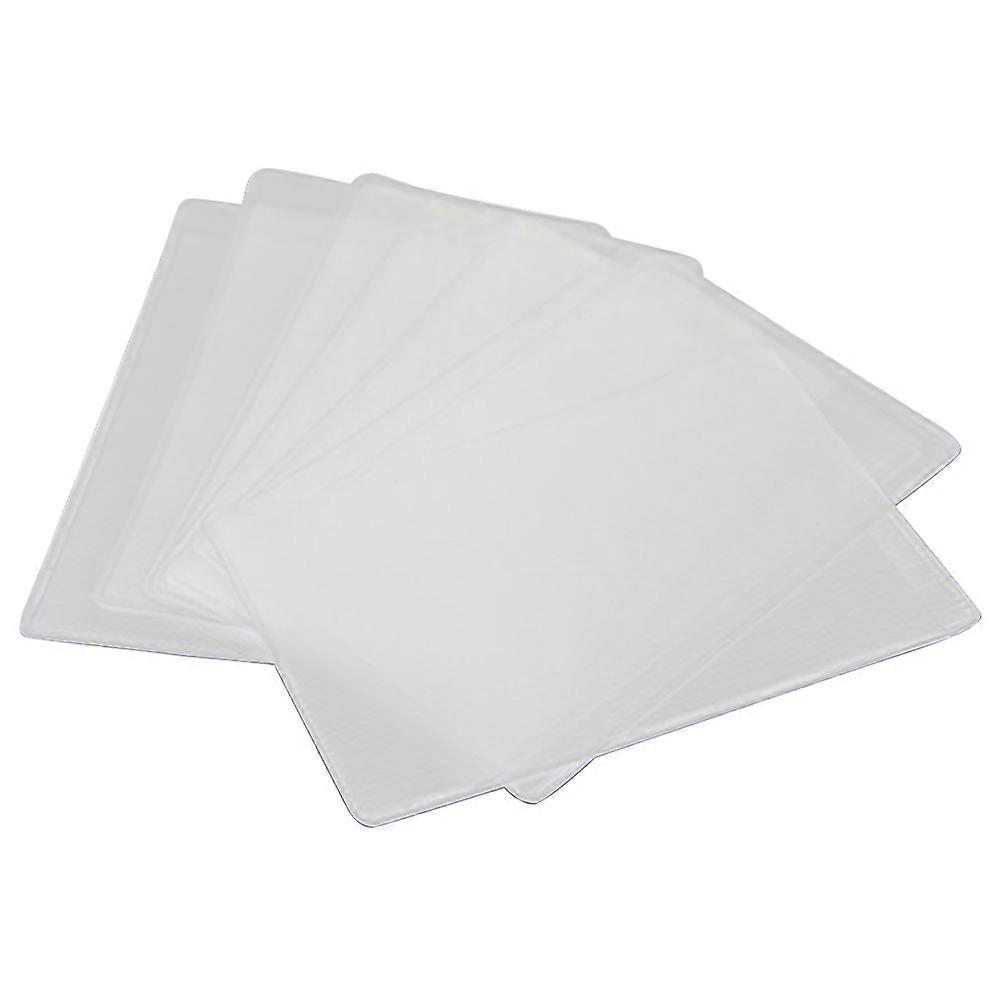 Bus Card Holder 12Pcs Transparent Design For Daily Use Light Grey Protects From Loss And Prevents Scratches