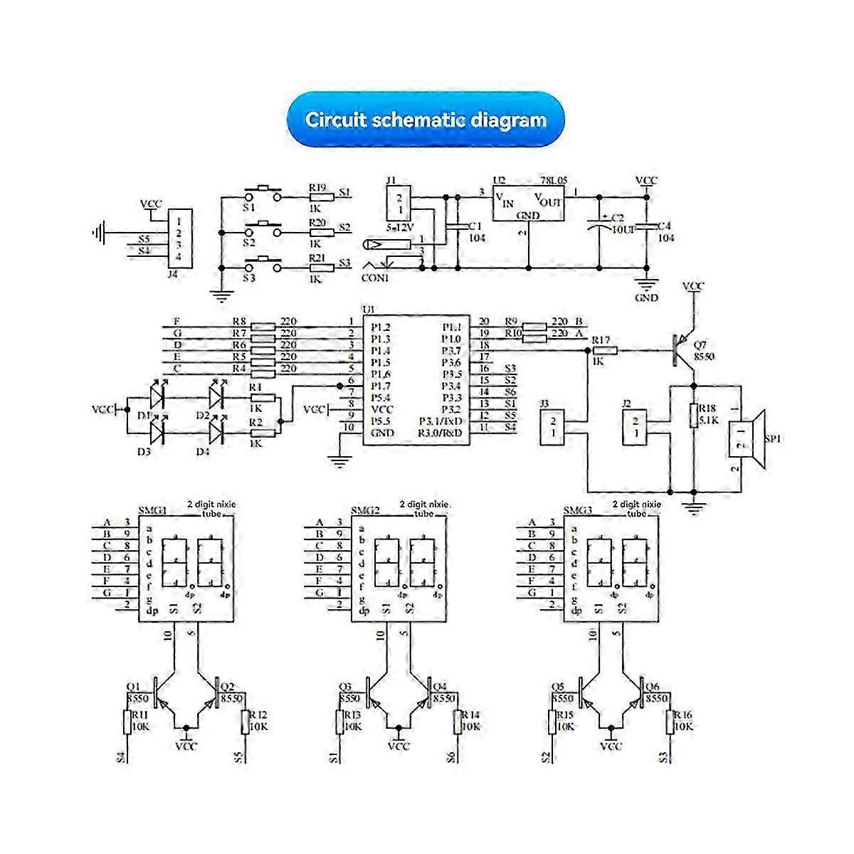 DIY Electronic Clock Kit with Digital Tube LED Display - Complete Suite for Engaging Home Projects and Learning