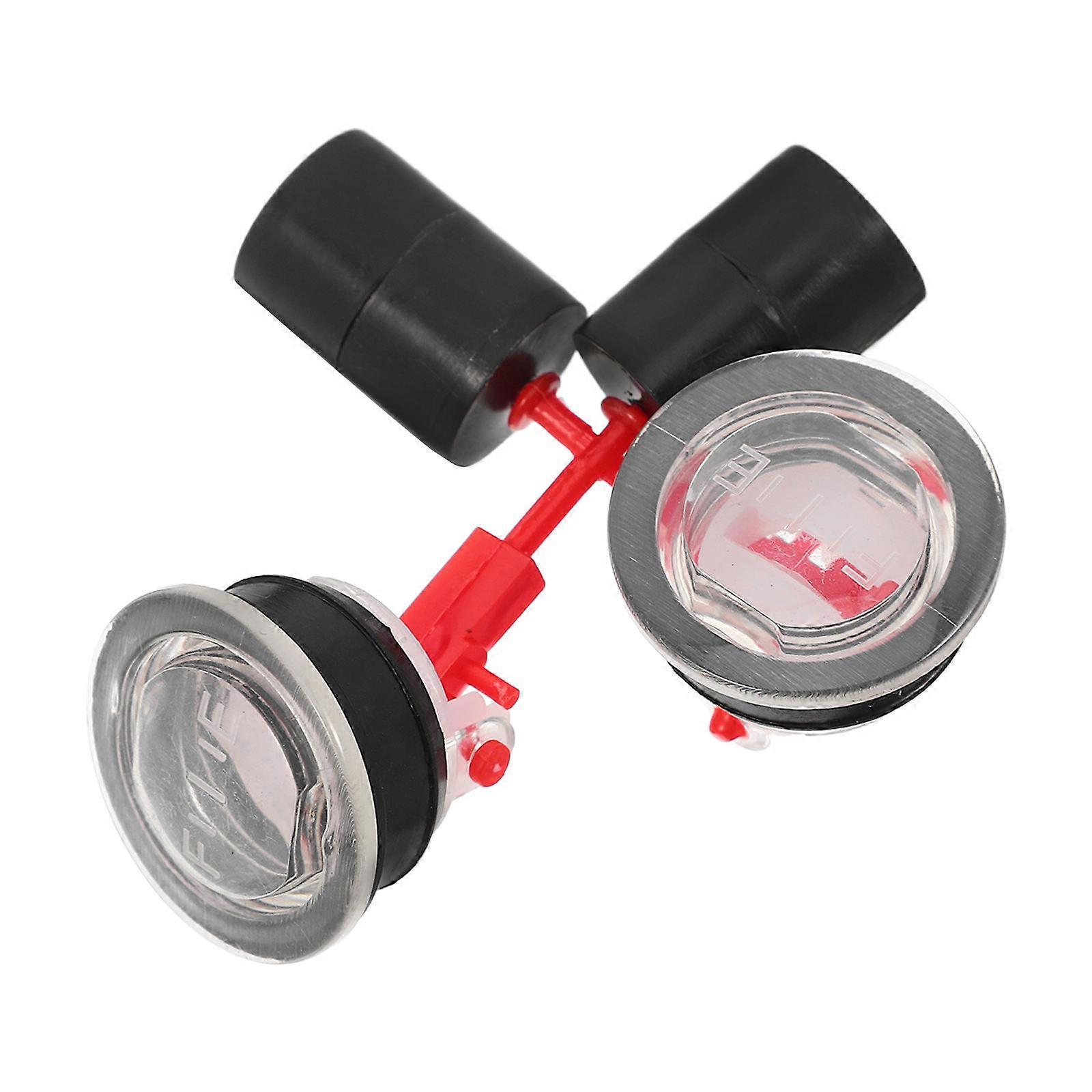 Circular Fuel Gauge Meter 2Pack Designed For Fuel Monitoring In Generators With Reliable Performance And Black Appearance