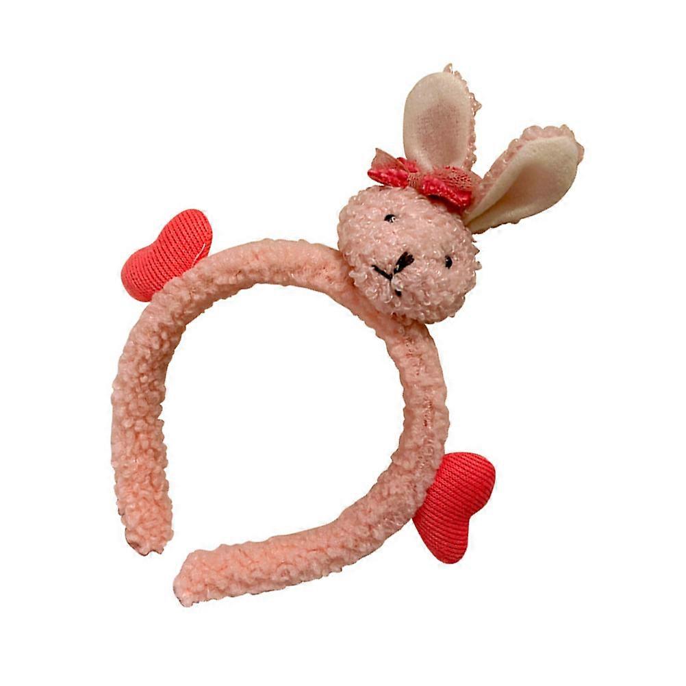 Light Brown Animal Headband Sponge Hair Band for Decor Comfortable Sweat Absorbing Size 2pcs