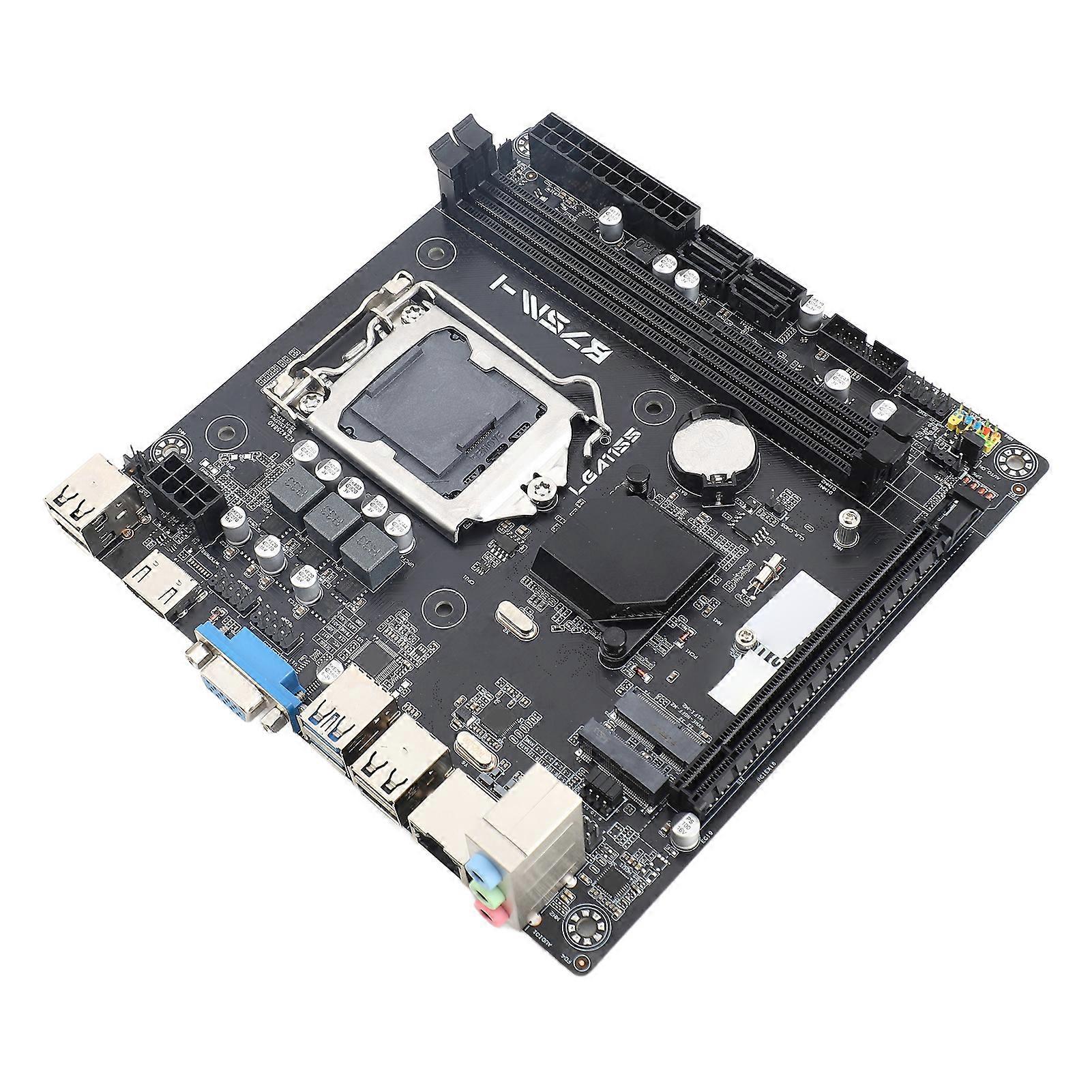 Desktop Motherboard PCIe 16X DDR3 Memory VGA HD Port Multiphase Power SATA3.0 LGA1155 Motherboard for PC Replacement 