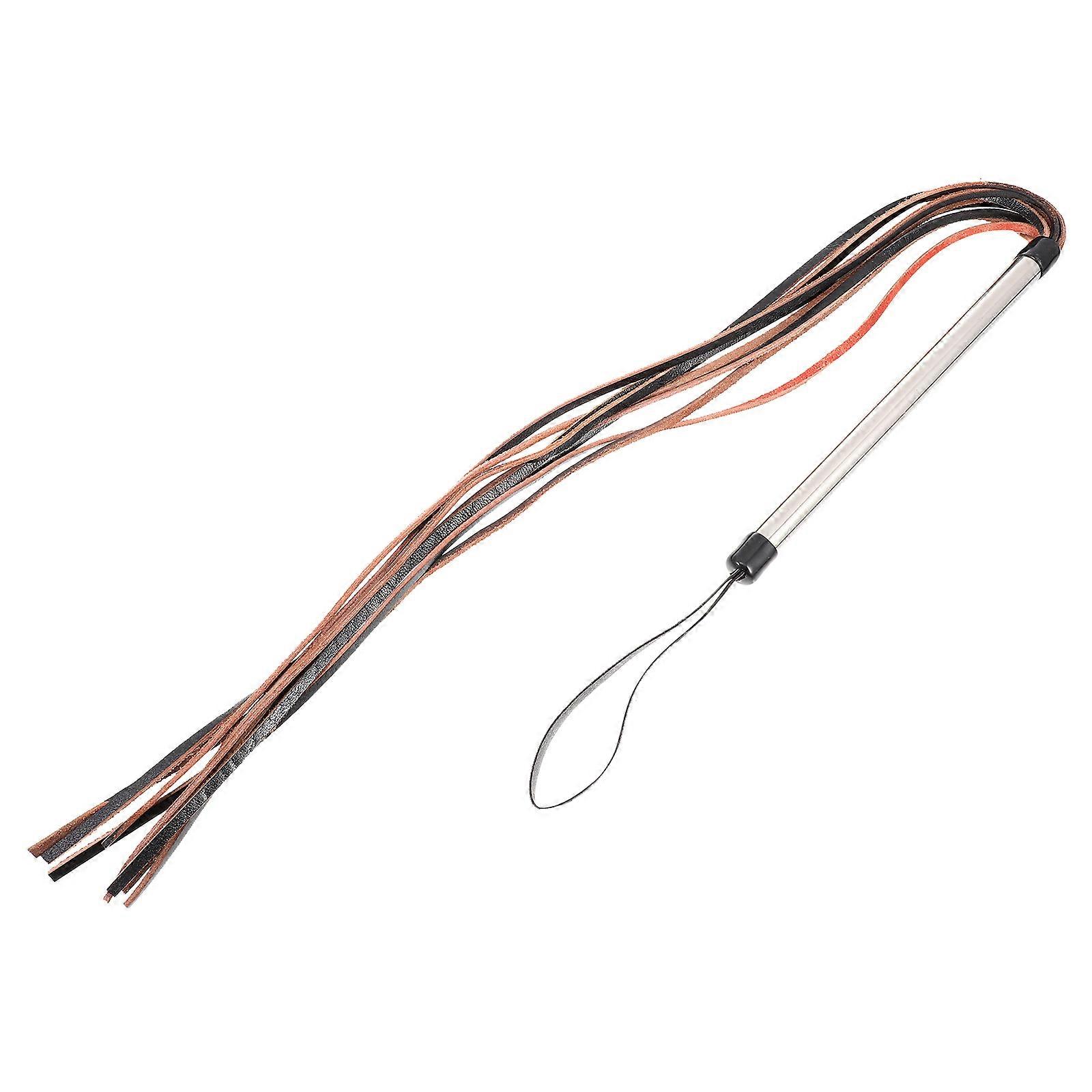 Dog Whip Training Whips Horse Crop Pet Teaser Leather Pole Riding Wand Mixing Cowhide Crop Stick Interactive Toy
