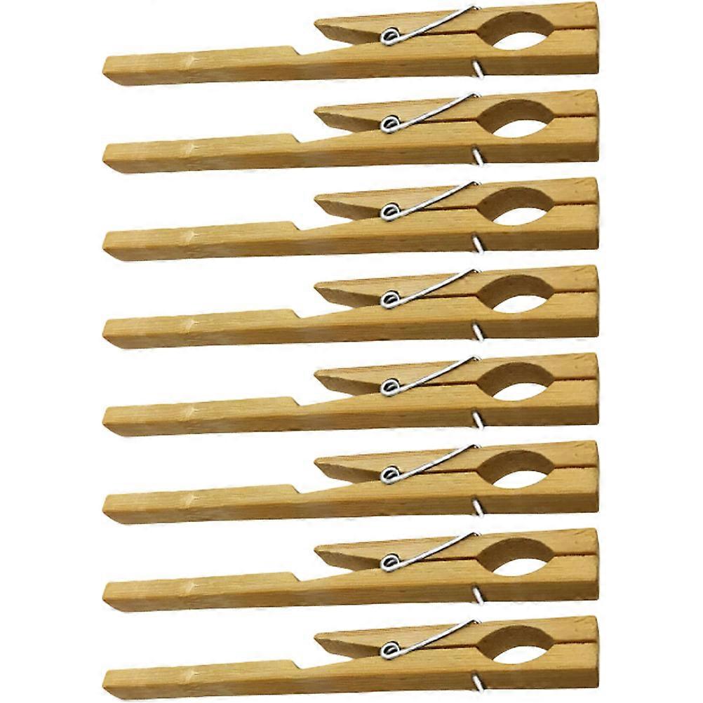 8pcs Bamboo Test Tube Clamps for Laboratory Glass Tubes Durable Chemistry Experiment Holders for Students and Classroom Use