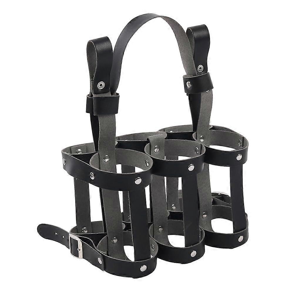 Beer Holder and Water Bottle Holder for Bicycle, Back Seat Drink Carrier with 6-Bottle Capacity, Durable and Adjustable