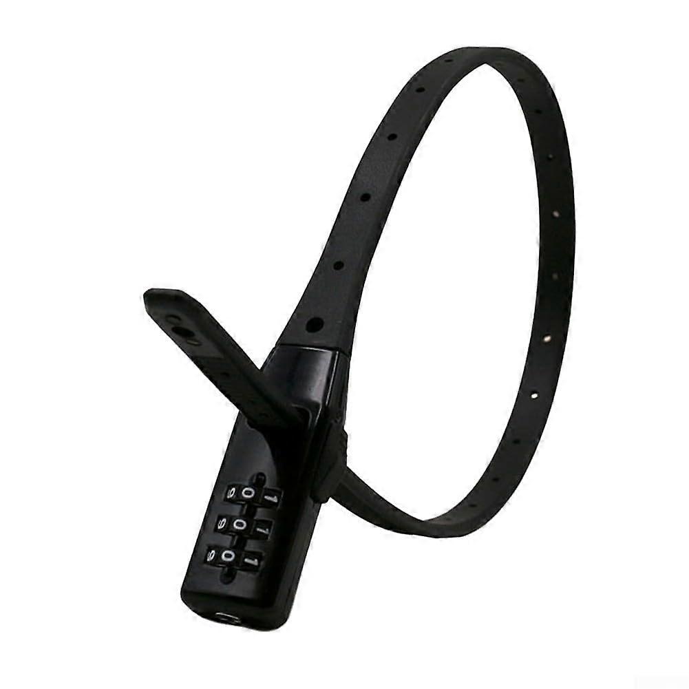 Retractable Number Cable Lock for Bike Accessories - Secure Helmet Storage, Durable Material, Adjustable Length
