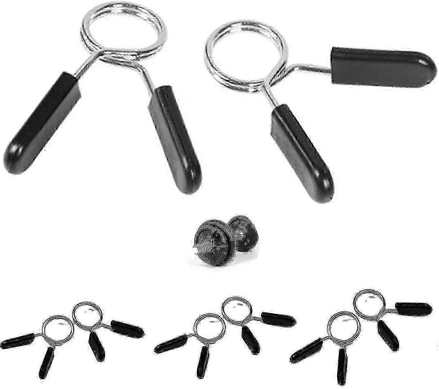 8 Pcs Dumbbell Spring Collars, Dumbbell Locks 30mm For Fitness
