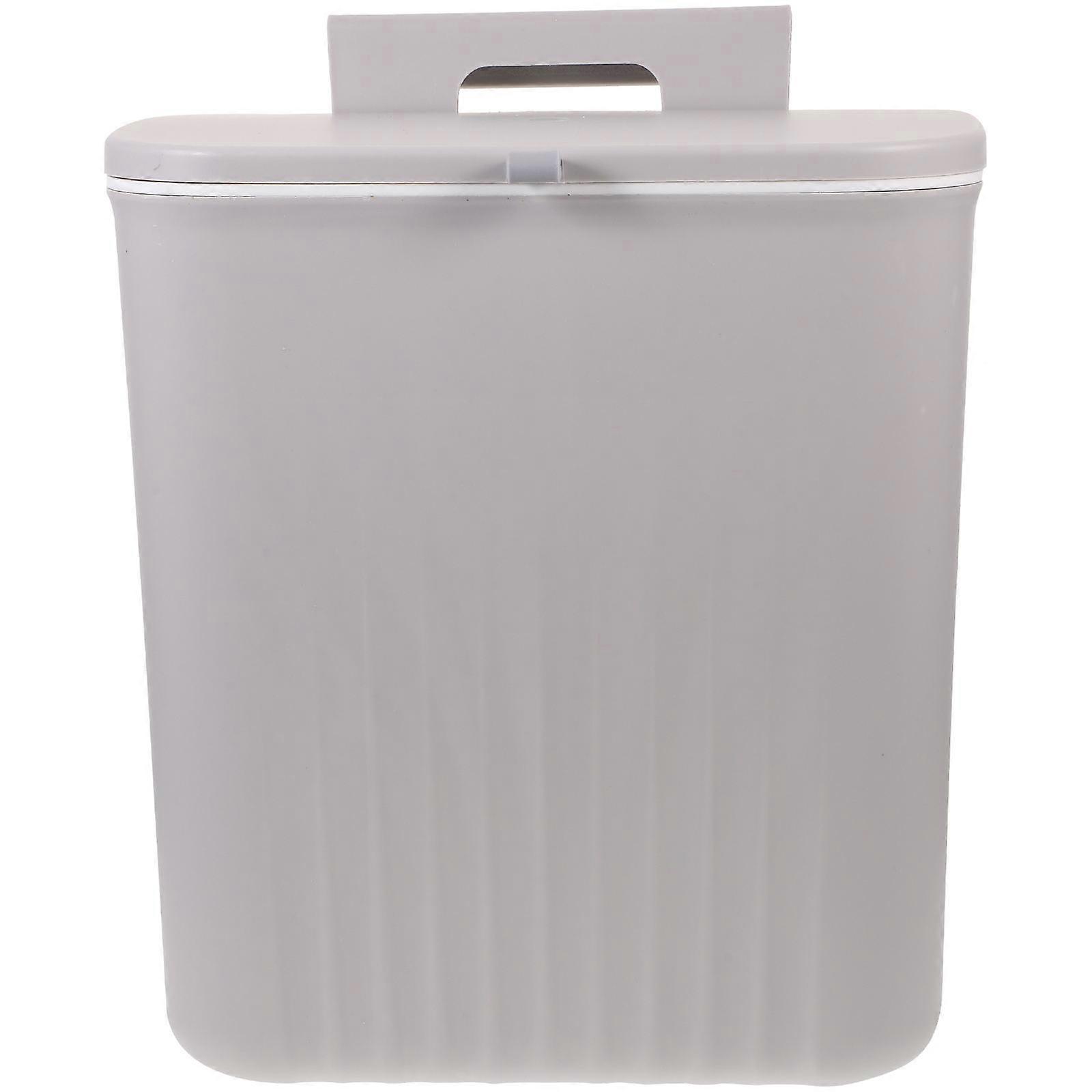 Wall Mounted Kitchen Trash Can with Sliding Lid | Compact Hanging Waste Bin for Bathroom, Office, or Cabinet Use | Space Saving Dustbin Storage