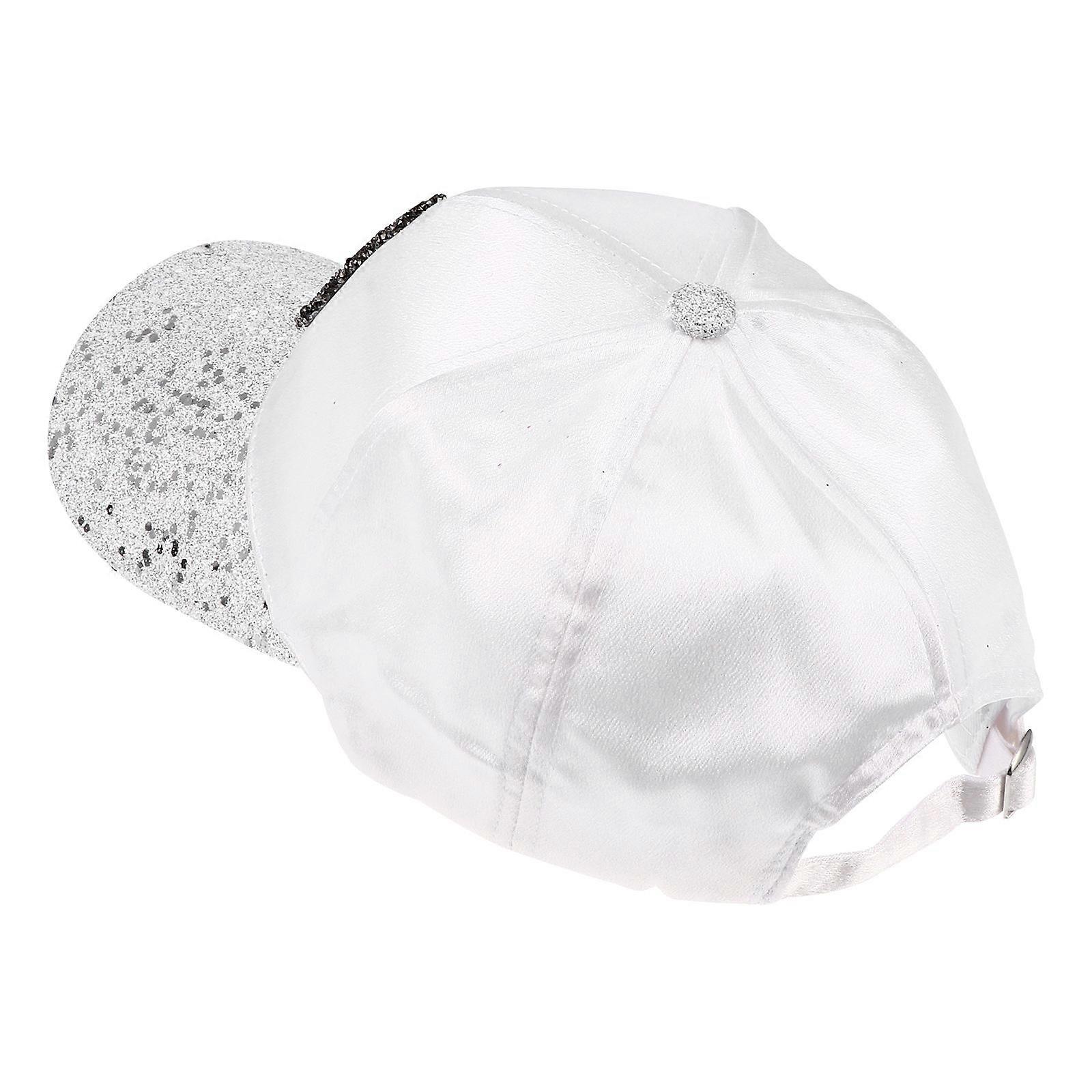 Here's a polished and detailed product description based on your input:
 
**Fashionable Female Peaked Baseball Cap with Bright Letter Design –
