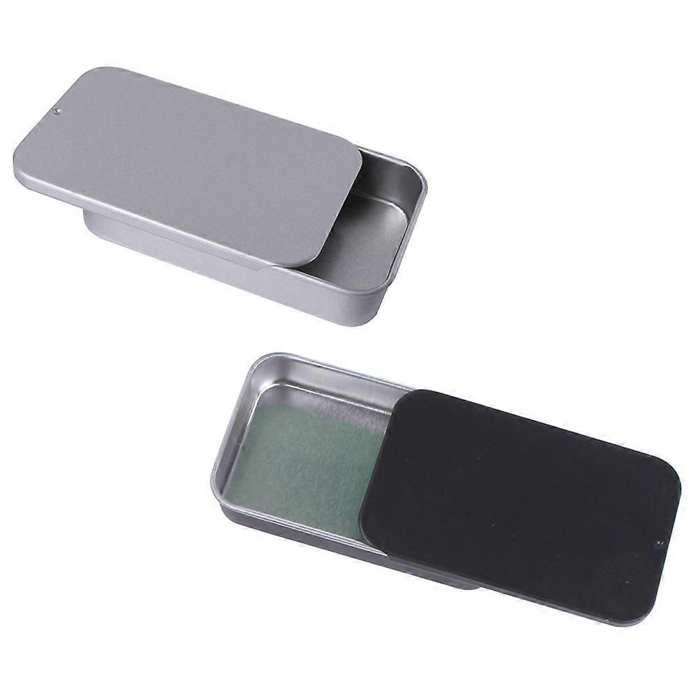 Stainless Steel Bird Case 2Pcs Rectangular Food Holder For Birds Perfect For Indoor And Outdoor Use With Easy Push-Pull Lid Functionality