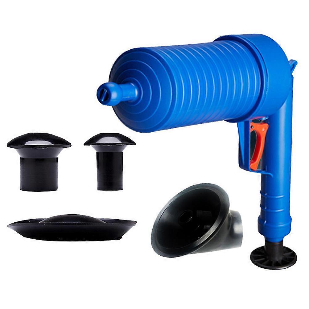 Drain Pipe Cleaner Plunger Set For Kitchen And Toilet Clogged Pipes 28 X 27.5 X 9.5 Cm Blue Cleaning Function 1 Set