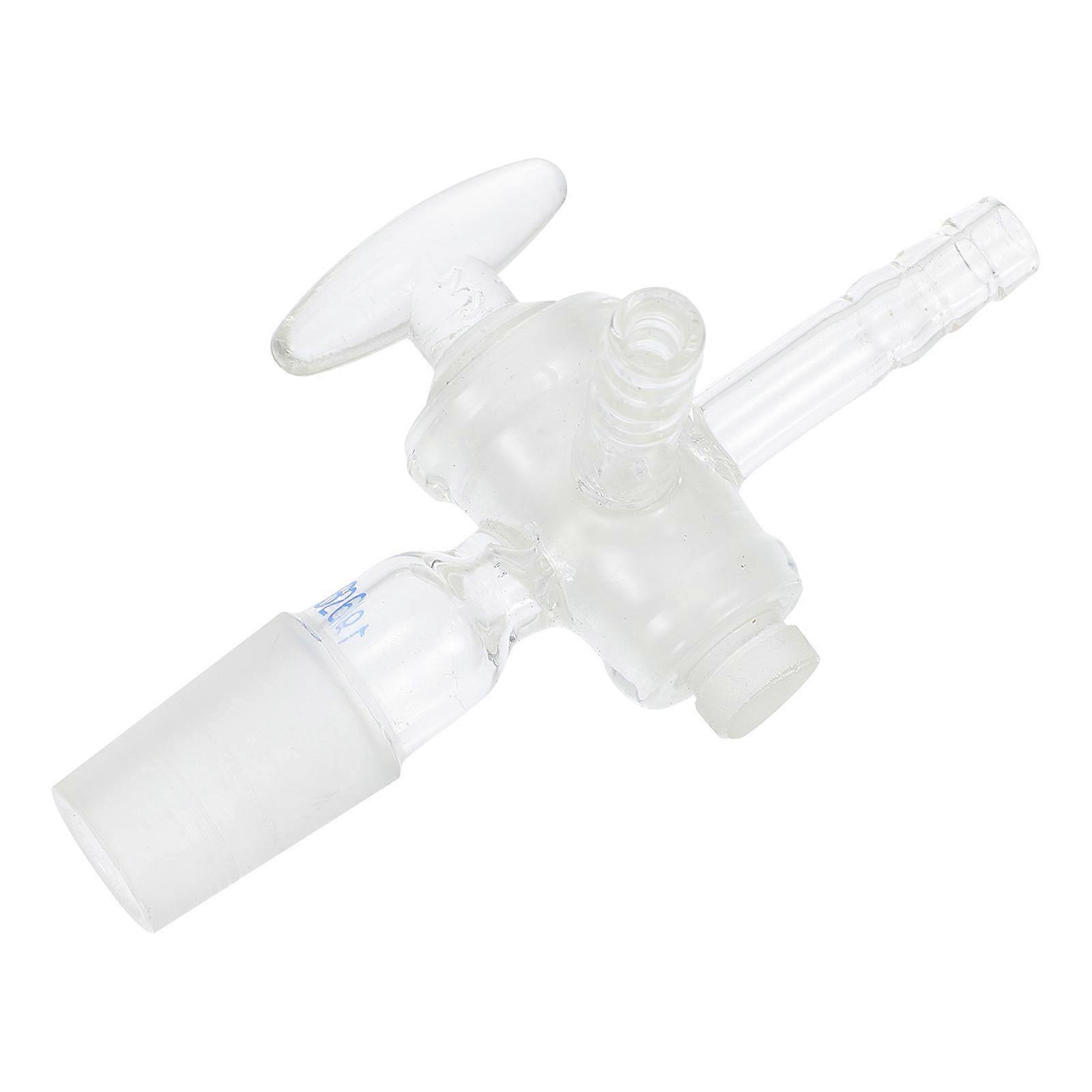 Three-way Double Tube Vacuum Piston Laboratory Supplies For Research Education 11X6.5CM Glass 1Set