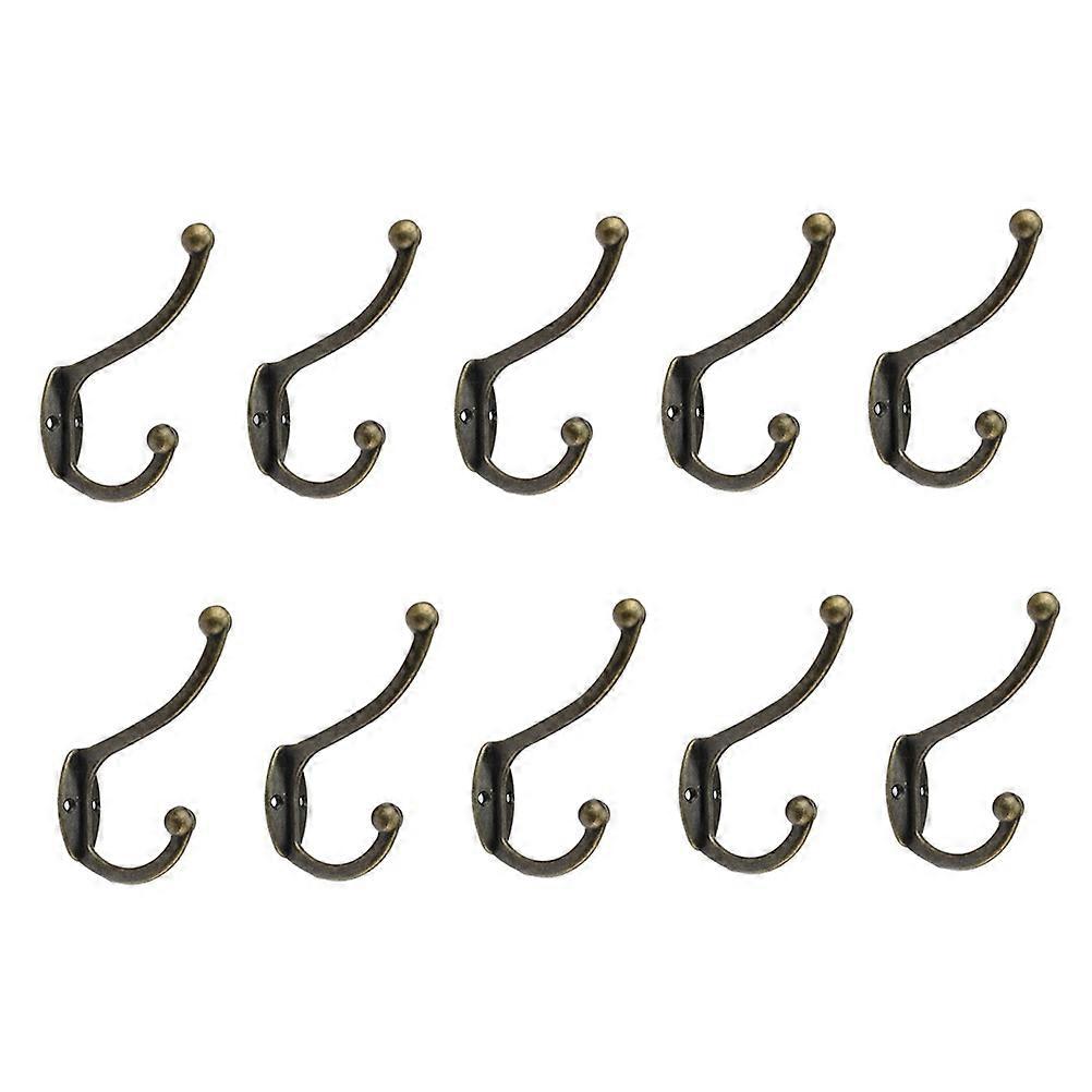 Retro Hook Hanger 10 Pcs Wall Mounted Utility Hooks For Home Decoration Multi Color Durable Design Ideal For Coats Hats Towels And Keys