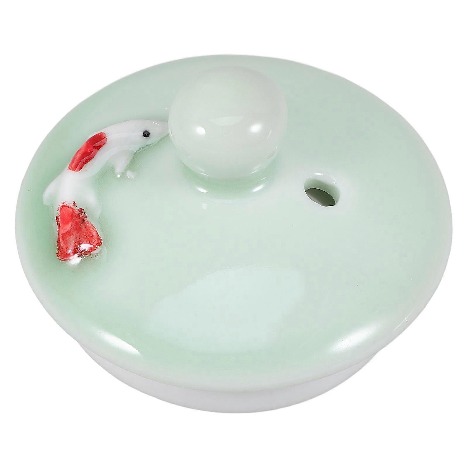 Ceramic Teapot Replacement Lid Vintage Accessories Tea Drinking Round Shape 1Pcs